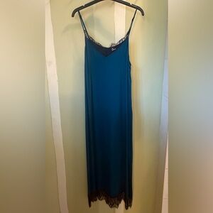 The Kooples Teal Dress with Black Lace